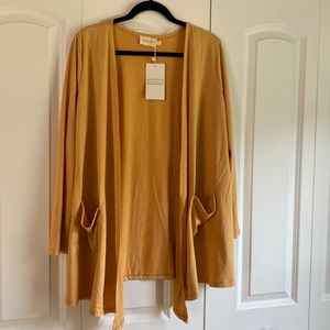 Large mustard cardigan
